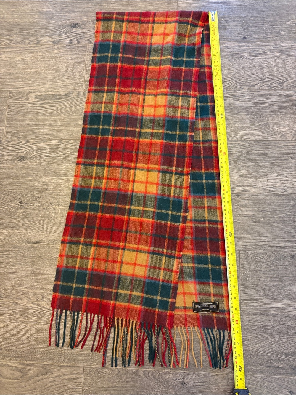 Plaid 100% Wool Scarf 🧣made in Scotland